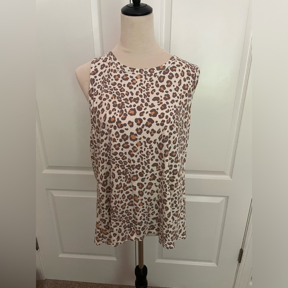 Dolan Leopard Print Tank Top Size L